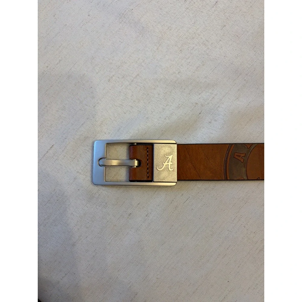 Eagles Wings Alabama Crimson Tide Leather Belt Mens 38 Brown Excellent NCAA